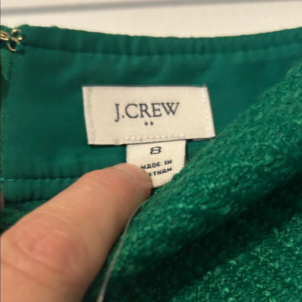 J Crew Green Women's Skirt, Size 8, NWT, available matching jacket - Picture 12 of 15